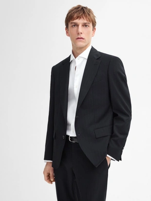 Купить Massimo Dutti Пиджак от костюма в тонкую полоску из 100% шерсти