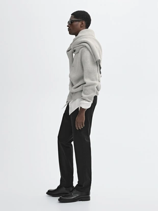 Купить Massimo Dutti Зауженные брюки из саржи