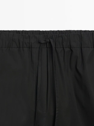 Купить Massimo Dutti Брюки из поплина с эластичным поясом
