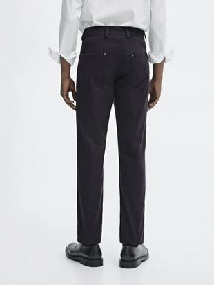 Джинсы зауженного кроя из хлопчатобумажной смеси- Заказать в России