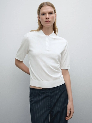 Купить Massimo Dutti Рубашка поло с коротким рукавом
