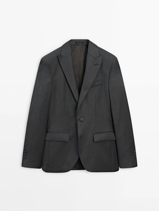 Простой шерстяной пиджак от костюма- Заказать в России
