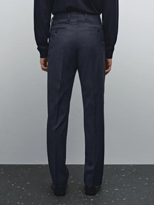 Брюки от шерстяного костюма в клетку- Заказать в России