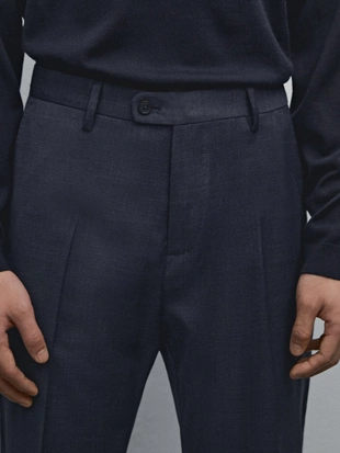 Брюки от шерстяного костюма в клетку- Заказать в России