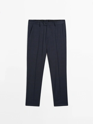 Брюки от шерстяного костюма в клетку- Заказать в России