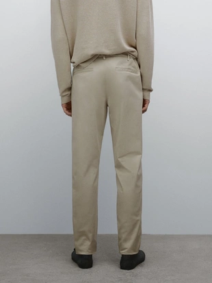 SAND|0005/004 - Massimo Dutti Облегающие брюки из хлопчатобумажной смеси
