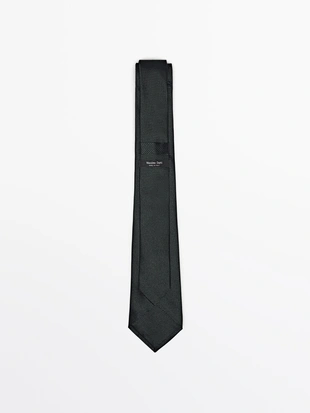 Галстук из 100% шелка тутового цвета- Заказать в России