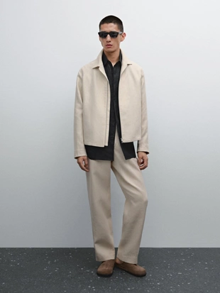 Купить Massimo Dutti Легкая жакет из 100% льна