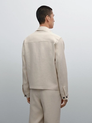 SAND|2020/262 - Massimo Dutti Легкая жакет из 100% льна