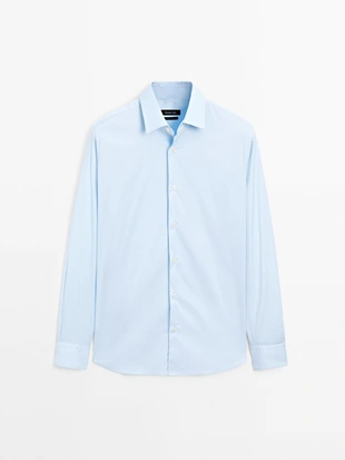 Рубашка SLIM FIT из стрейч-хлопка 100%- Заказать в России