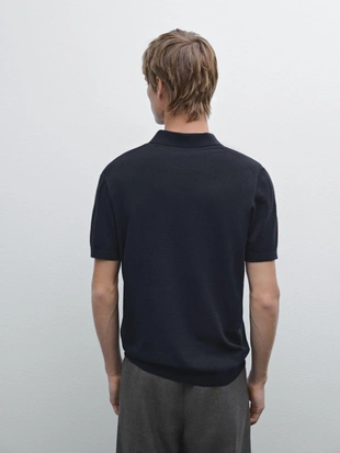 Рубашка поло из хлопчатобумажной смеси- Заказать в России