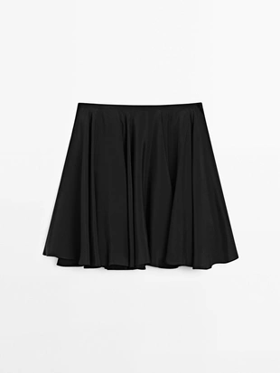 Струящаяся короткая юбка с воланом - лимитированная серия- Заказать в России