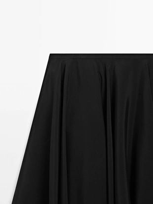 Струящаяся короткая юбка с воланом - лимитированная серия- Заказать в России