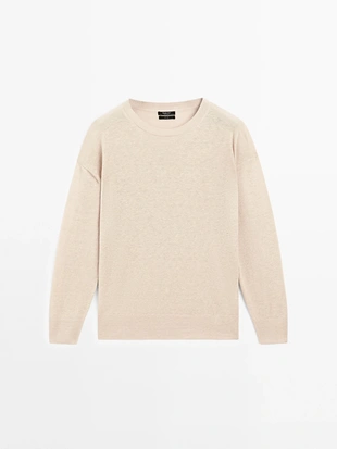 Свитер из 100% льна OVERSIZED KNIT- Заказать в России
