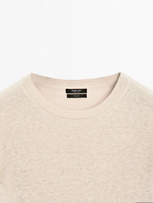 Свитер из 100% льна OVERSIZED KNIT- Заказать в России
