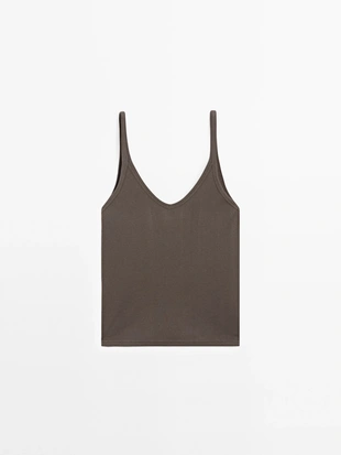 100% хлопковый топ- Заказать в России