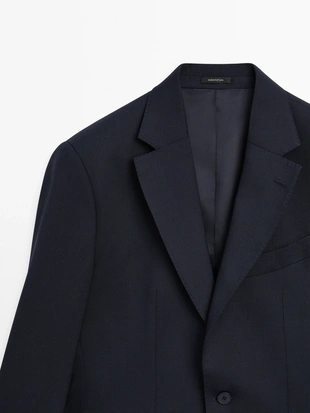 Пиджак из шерстяно-хлопкового микса- Заказать в России