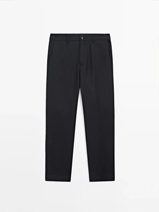 Брюки костюмные из 100% льна- Заказать в России