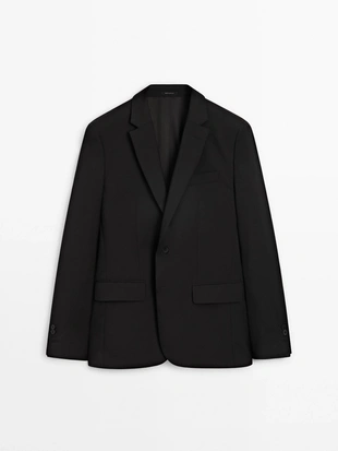 Пиджак из 100% шерсти для костюма- Заказать в России