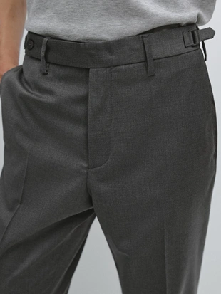 Брюки-дудочки из шерстяной смеси- Заказать в России