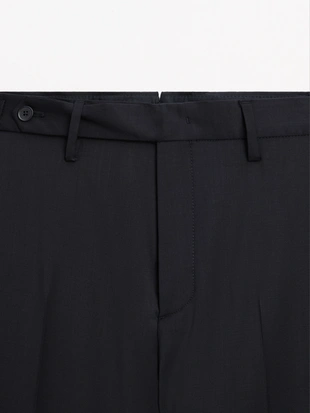 Брюки-дудочки из шерстяной смеси- Заказать в России