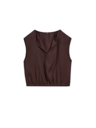 Купить Massimo Dutti Блузка из льна с эластичным низом