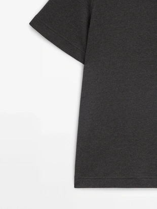 Купить Massimo Dutti Футболка с коротким рукавом из 100% хлопка