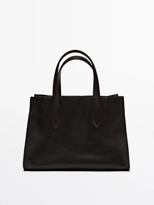 Сумка-тоут из натуральной кожи нубук- Заказать в России