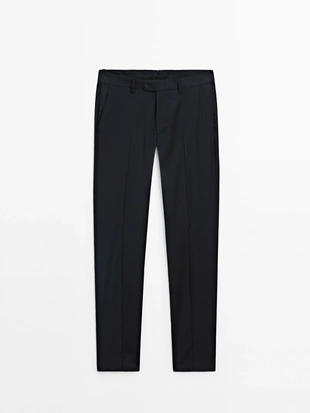 Брюки для костюма из 100% шерсти- Заказать в России