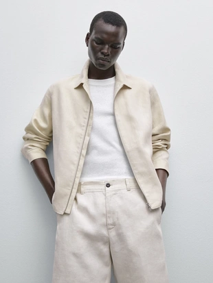 Бермуды из 100% льна- Заказать в России