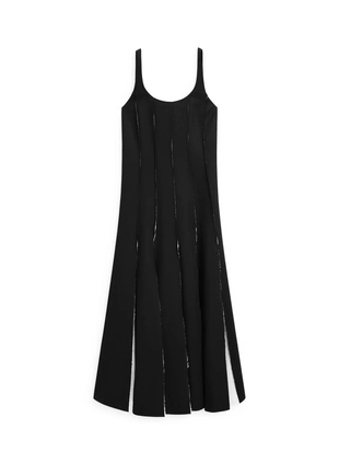 Купить Massimo Dutti Длинное платье из льняно-миксовой ткани