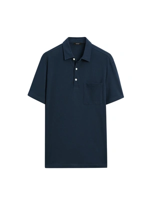 Поло из хлопкового пике с коротким рукавом- Заказать в России