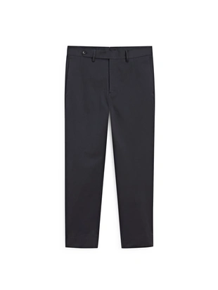 Брюки из хлопково-шерстяной смеси в стиле SLIM FIT- Заказать в России