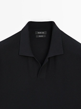 Купить Massimo Dutti Поло из текстурированного вязаного трикотажа