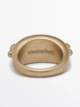 GOLDEN|4604/603 - Massimo Dutti Кольцо с круглыми элементами