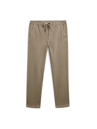 Брюки в стиле джоггер из хлопково-вискозного смесового материала- Заказать в России