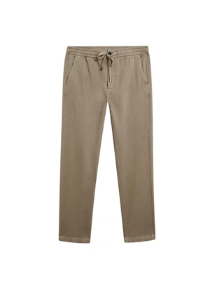 Брюки в стиле джоггер из хлопково-вискозного смесового материала- Заказать в России