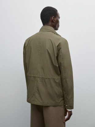 KHAKI|3100/401 - Massimo Dutti Куртка из технической ткани