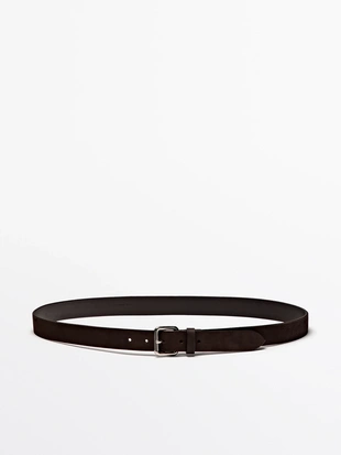 Купить Massimo Dutti Пояс из нубуковой кожи