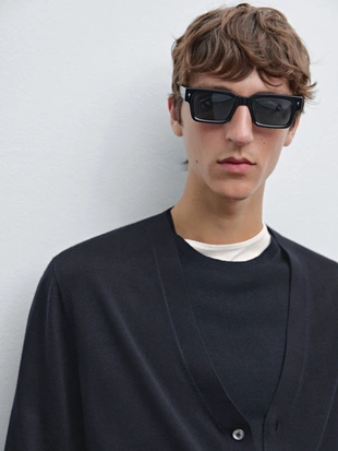 Кардиган из 100% мериносовой шерсти- Заказать в России