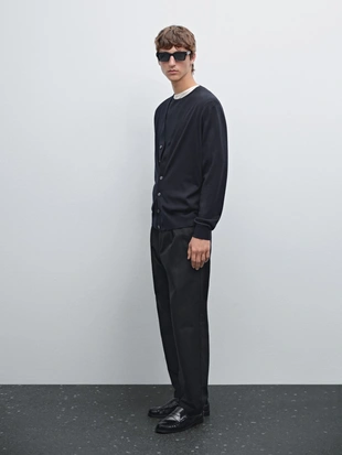 Кардиган из 100% мериносовой шерсти- Заказать в России