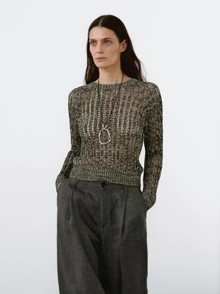 100% льняные брюки с широкими штанинами- Заказать в России