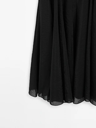 Платье миди с деталями годе- Заказать в России