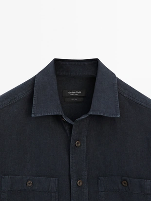 Рубашка OVERSHIRT свободного кроя- Заказать в России