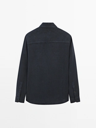 Рубашка OVERSHIRT свободного кроя- Заказать в России