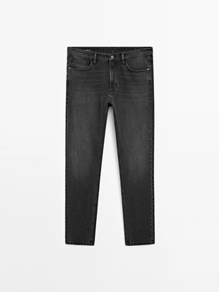 CHARCOAL|0300/106 - Massimo Dutti Джинсы с узким кроем