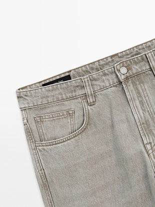KHAKI|0306/145 - Massimo Dutti Джинсы REGULAR FIT
