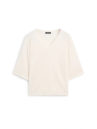 Свитер V-образный вырез из шерстяной смеси- Заказать в России