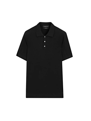 Купить Massimo Dutti Поло из 100% хлопкового рубчатого трикотажа