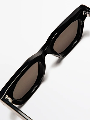 Прямоугольные скошенные солнцезащитные очки- Заказать в России